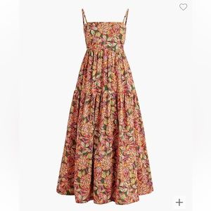 J. Crew Factory Tie-back maxi dress